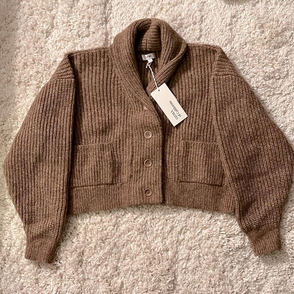 Ozma of California “Sloan” Cardigan in Maple